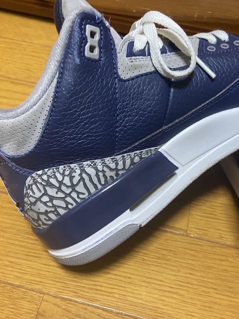 ナイキ　AIRJORDAN  ジョーダン3  ネイビー　ジョージタウン　26.5