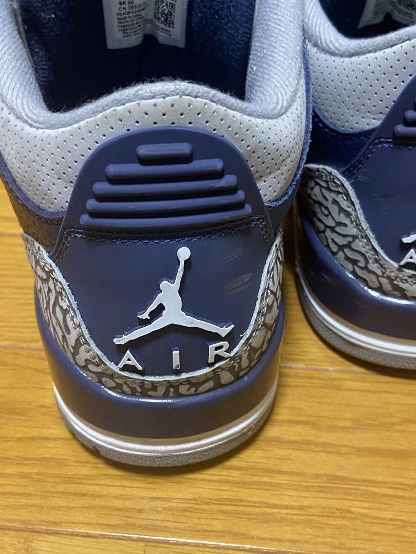 ナイキ　AIRJORDAN  ジョーダン3  ネイビー　ジョージタウン　26.5