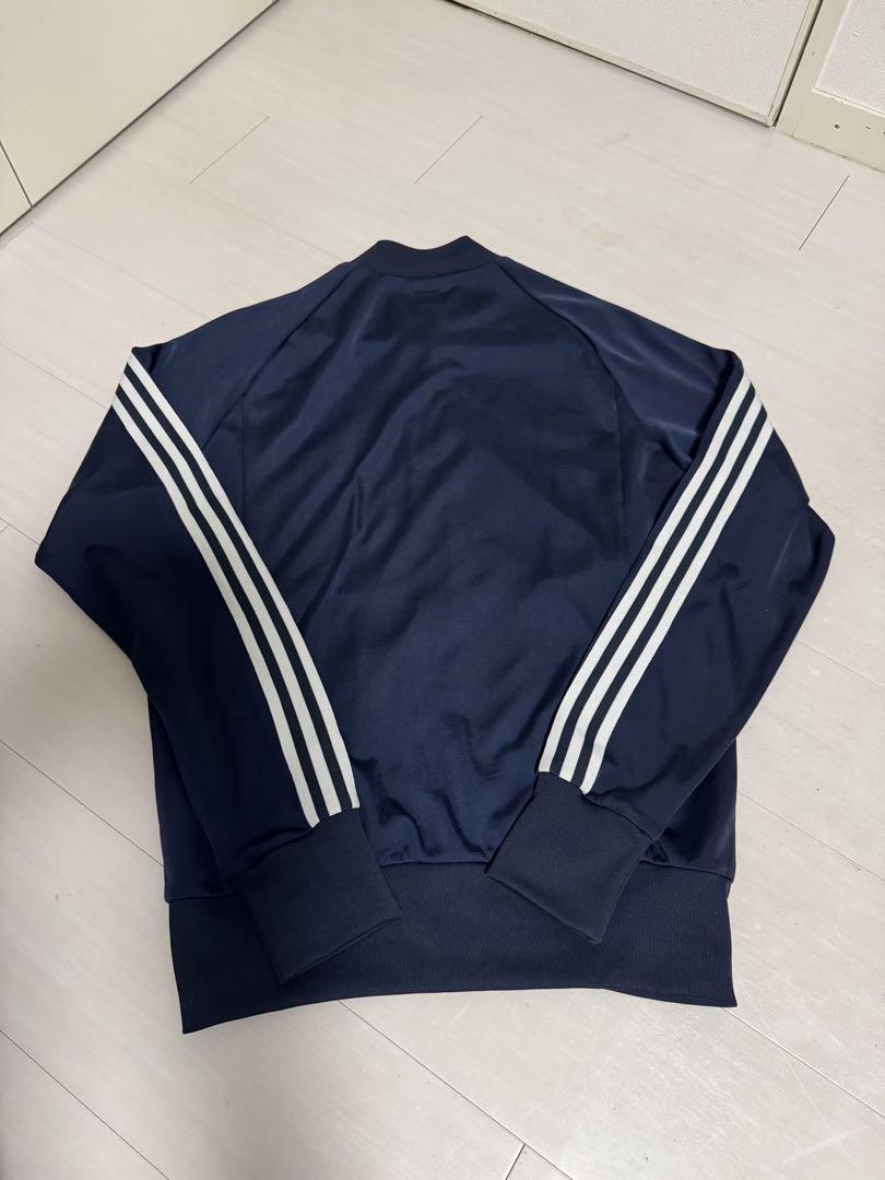 アディダス adidas ネイビー トラックジャケット USED M