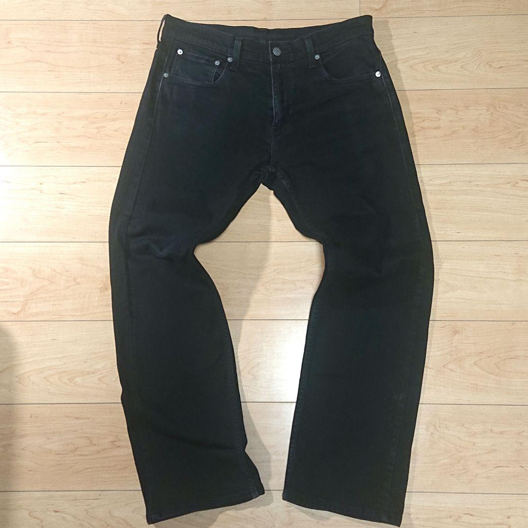 リーバイス569 ブラック　W32 Levi's - リーバイス569 W32 ブラックデニム 黒 ボトム 古着 縦