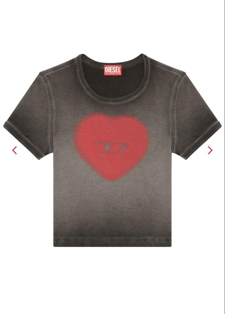 DIESEL ハートロゴTシャツ
