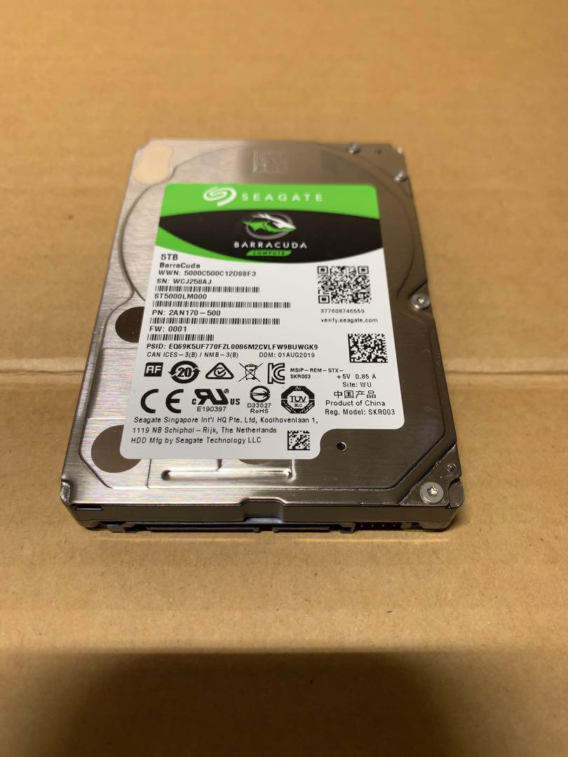 シーゲート ST5000LM000 2.5インチ 5TB 使用少