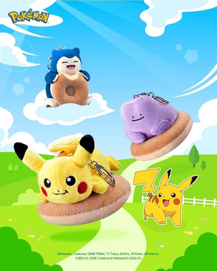 韓国限定 完売品 カビゴン メタモン ピカチュウ クリスピークリームドーナツs 画像1