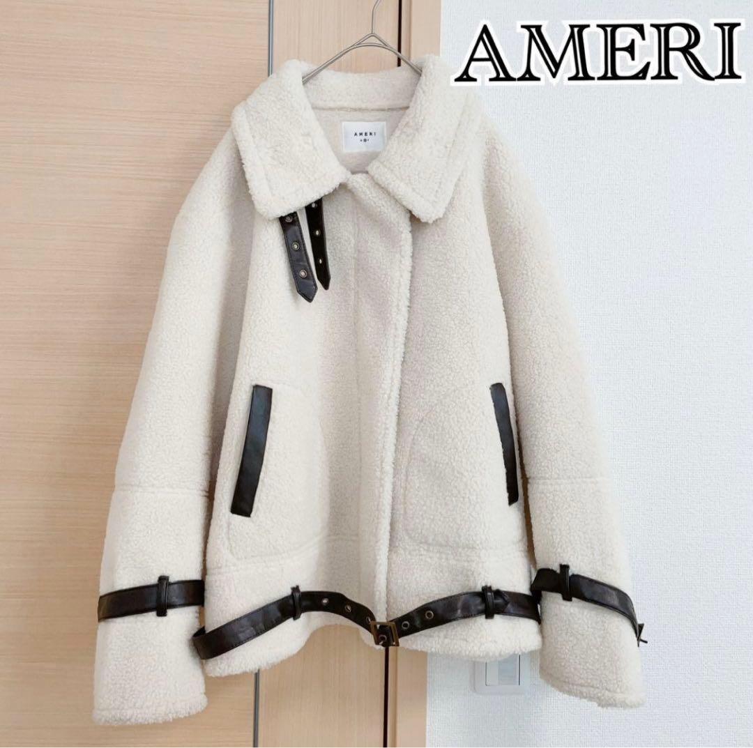 AMERI アメリ ジップアップブルゾン ホワイトM AMERI