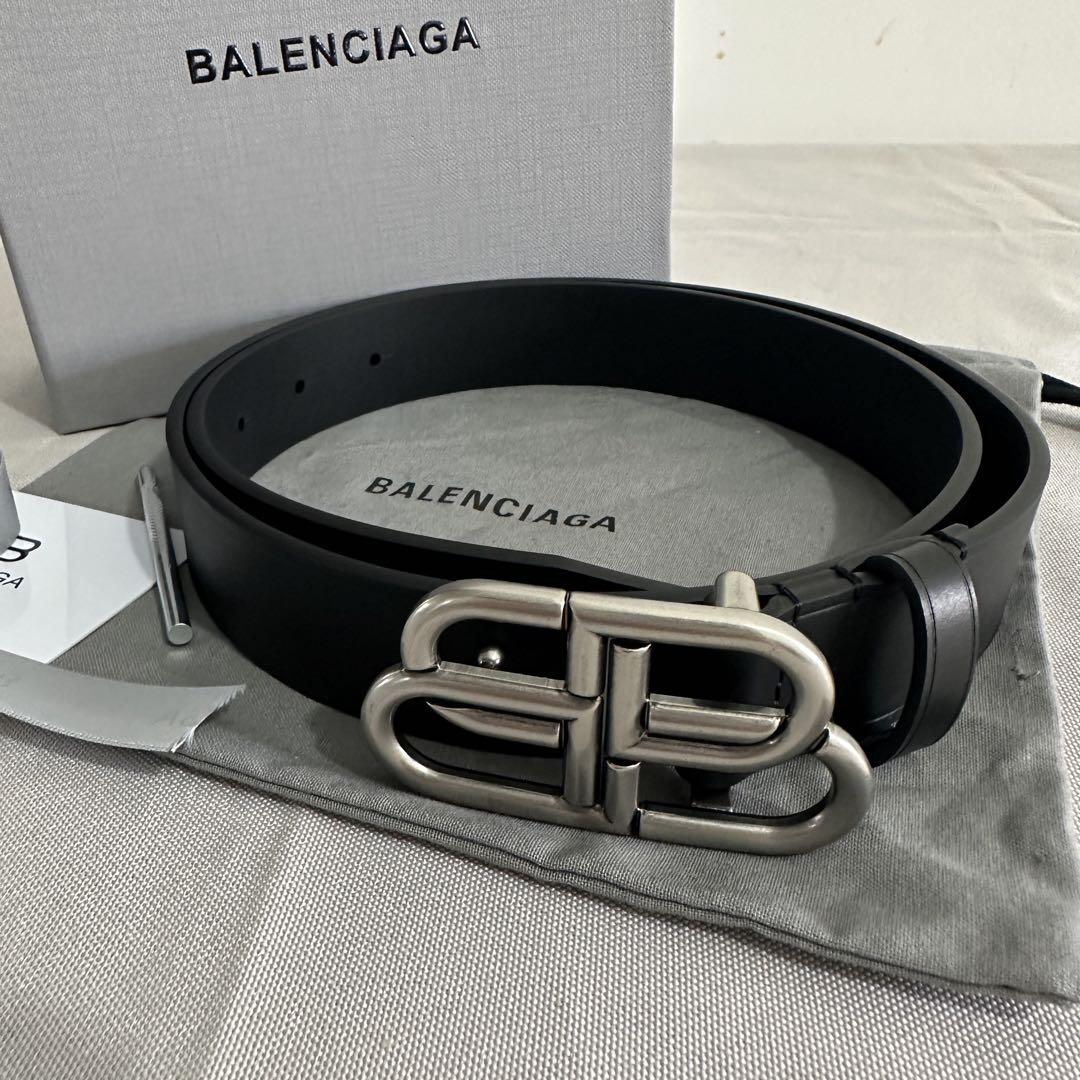 Balenciaga BB ロゴ レザーベルト