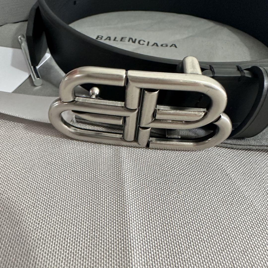 Balenciaga BB ロゴ レザーベルト