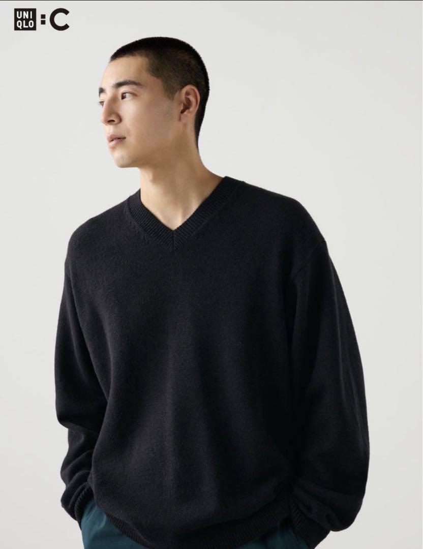 UNIQLO ストライプニット Lサイズ 100%毛 UNIQLO ストライプニット Lサイズ 100%毛