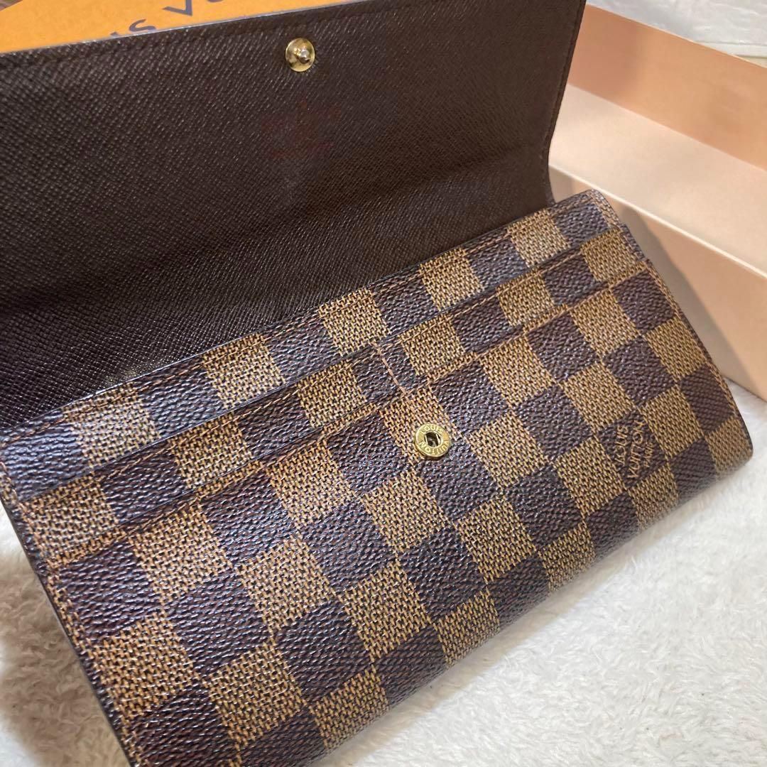 ！新品同然！　ルイヴィトン　ダミエ　長財布　サラ