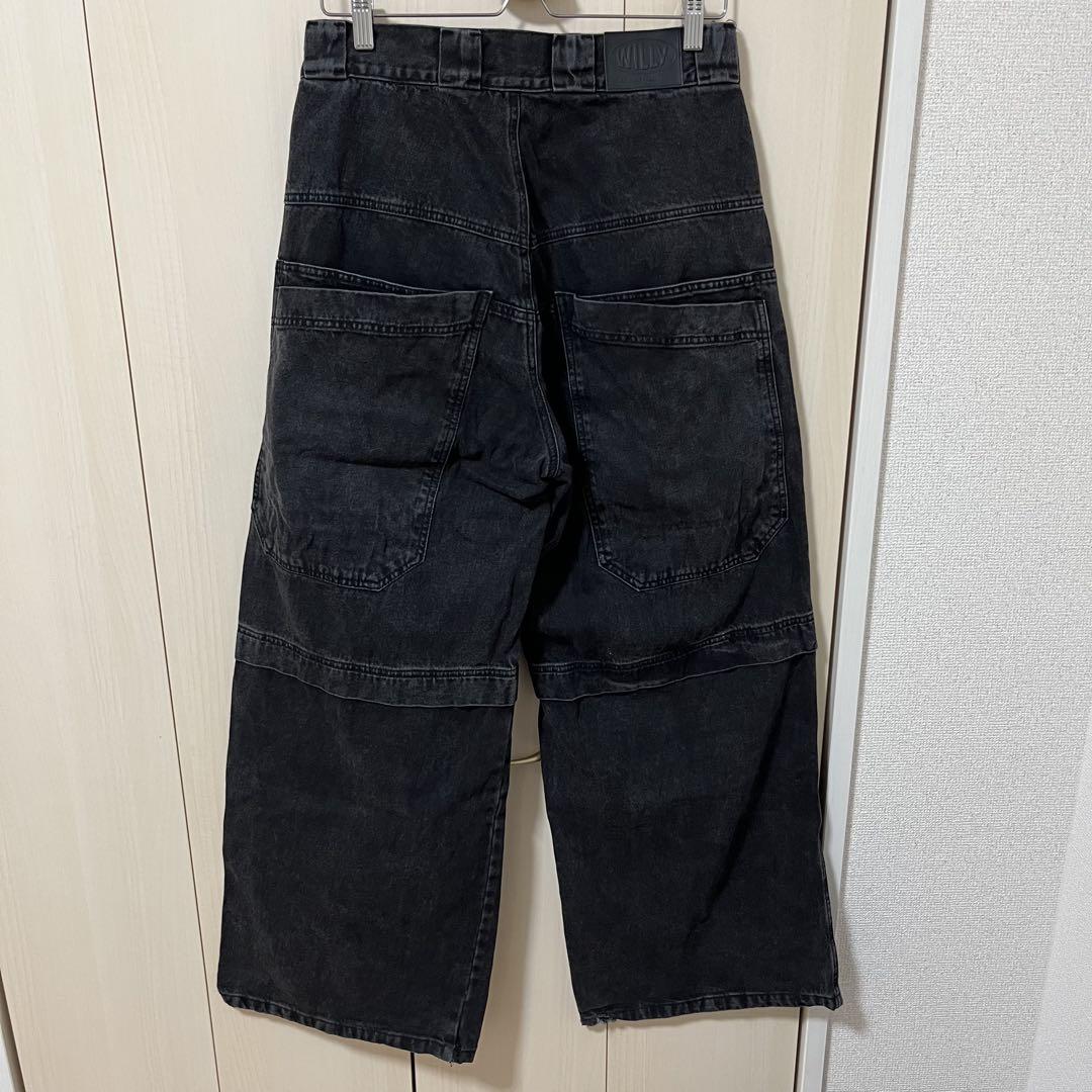 パンツ WILLY CHAVARRIA DENIM LAYERED PANTS
