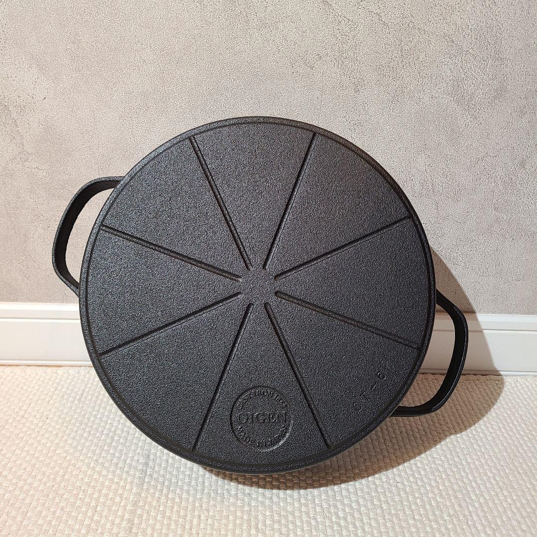 OIGEN　南部鉄器　クックトップ　丸浅型　CT-6　24cm　鉄鍋