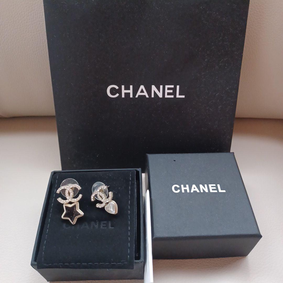 CHANEL ピアス　ムーンスター　星　月 楽天市場】CHANEL シャネル ピアス レア ラインストーン スター