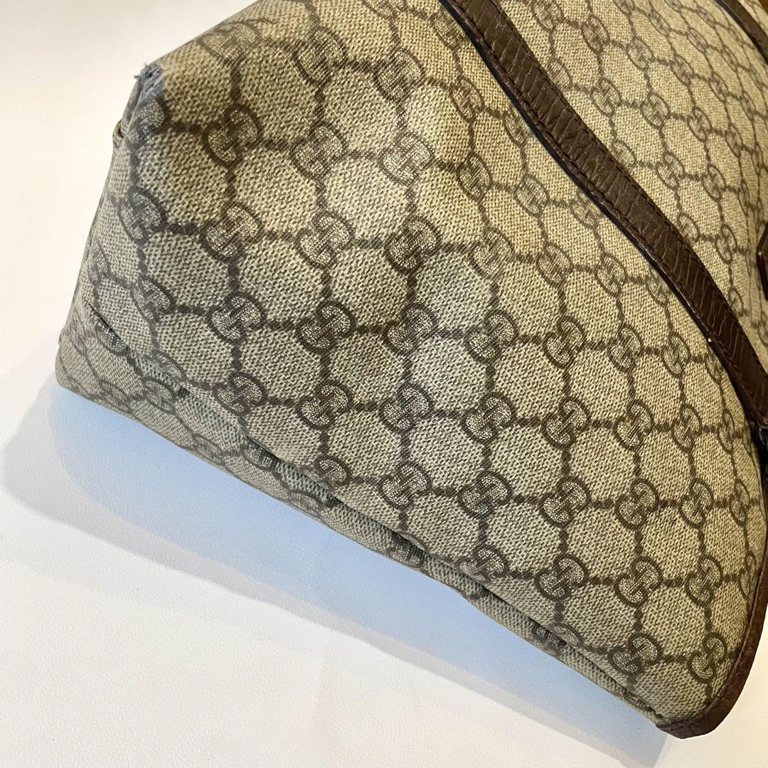 GUCCI ハンド トートバッグ A4 肩掛け gg pvc 大容量 ベージュ 画像6