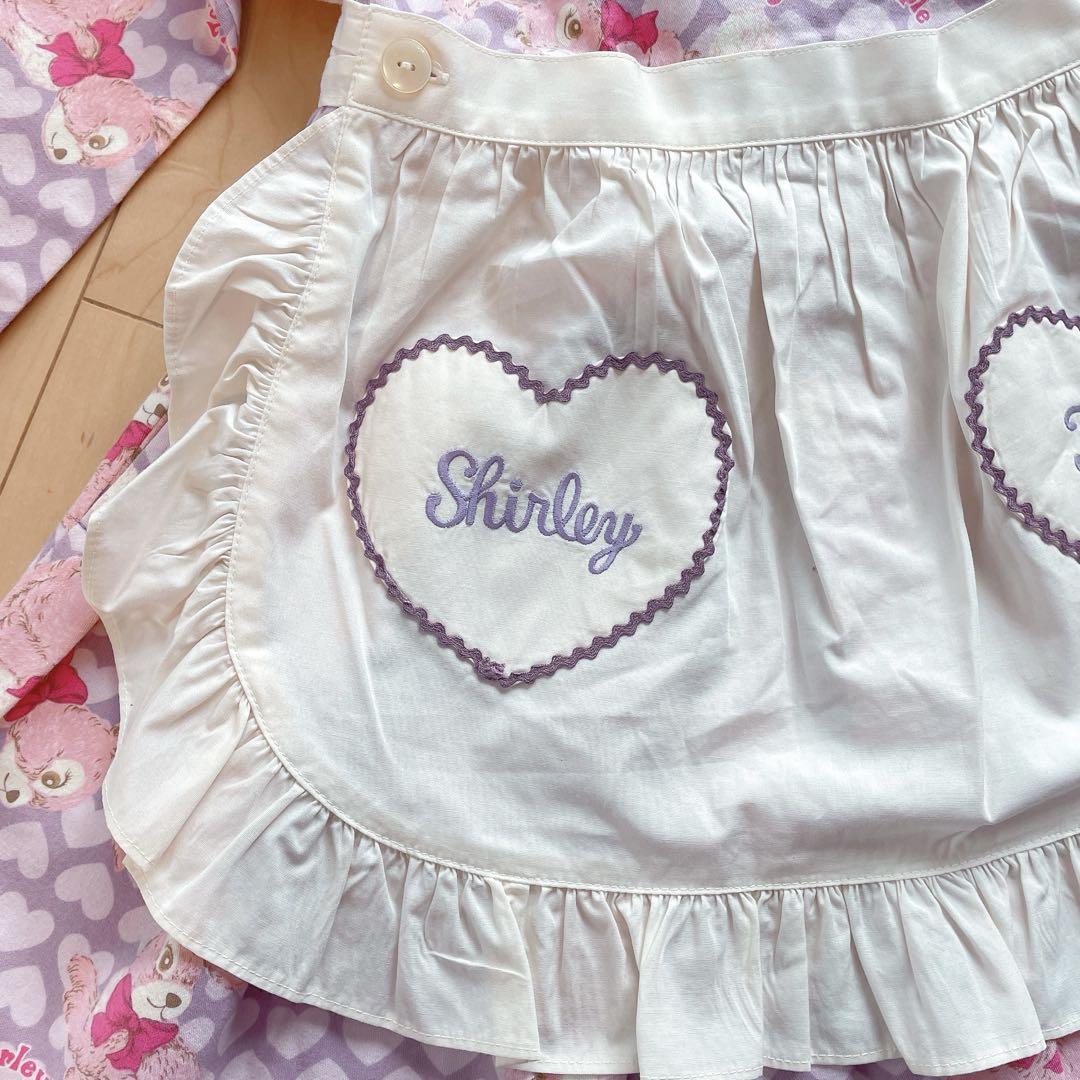 シャーリーテンプル ハートエプロン ドレスワンピース Shirley Temple - シャーリーテンプル エプロンワンピース