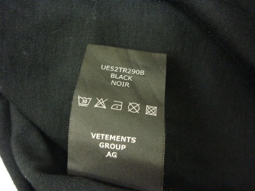 超美品 ヴェトモン ダブルアナーキー Tシャツ オーバーサイズ 黒