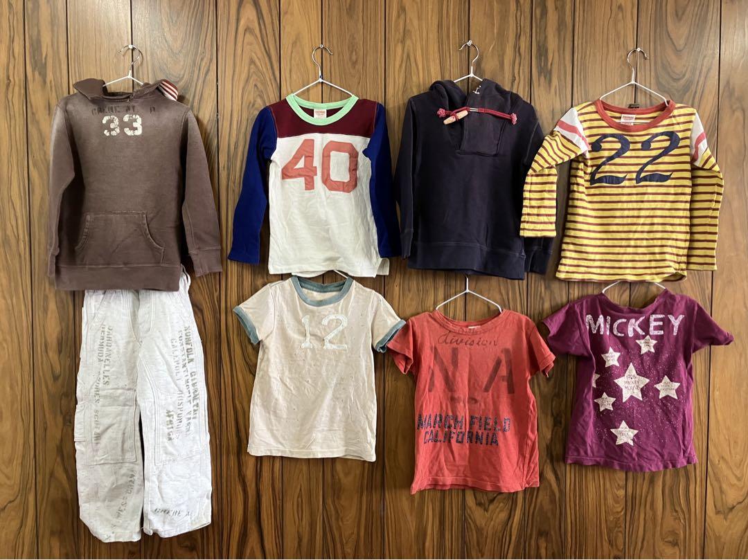 デニムダンガリー　子ども　キッズ　男の子　女の子　Tシャツ　ロンT パーカー　服