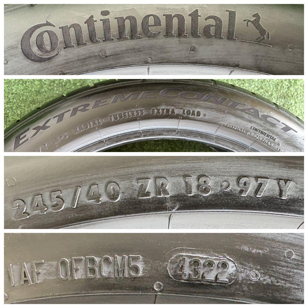 F163 - コンチネンタルEXTREME CONTACT 245/40ZR18