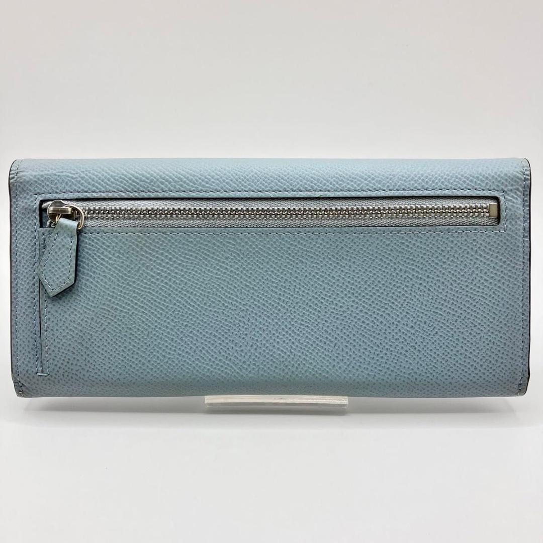 ボナべンチュラ エンベロープ 長財布 レザー ウォレット シボ革