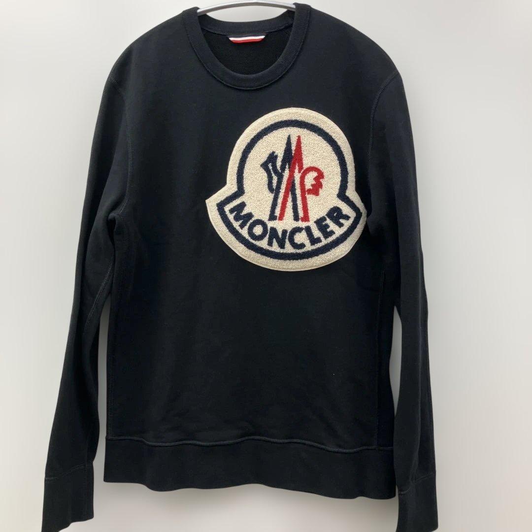 MONCLER モンクレールデカロゴワッペントレーナー黒SS・MONCLER
