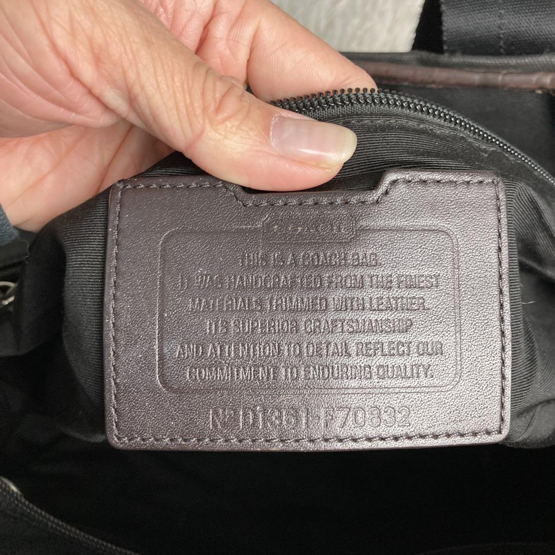 希少 COACH コーチ カモフラ ビジネス トートバッグ F70832