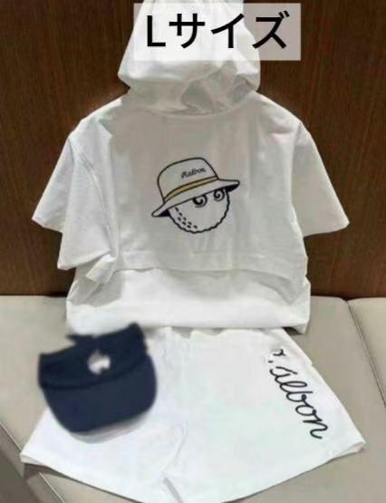 MALBON ☆GOLF ゴルフ レディース ホワイト Lサイズ セットアップ