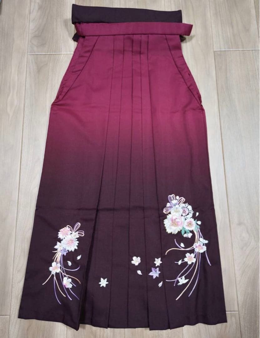 袴　大学　卒業式　グラデーション　刺繍