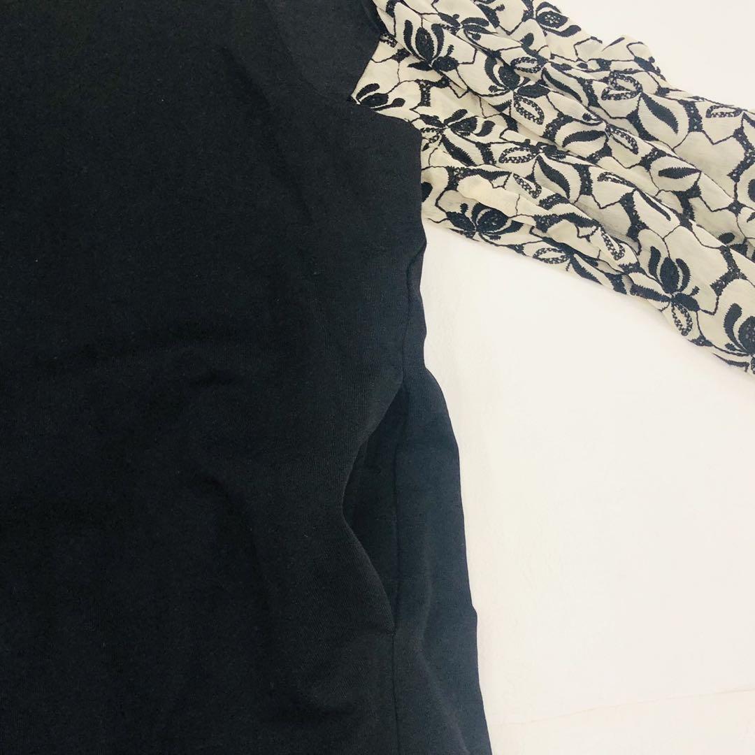 クラネ　ロングワンピース　FLOWER LACE MIX ONE PIECE　M