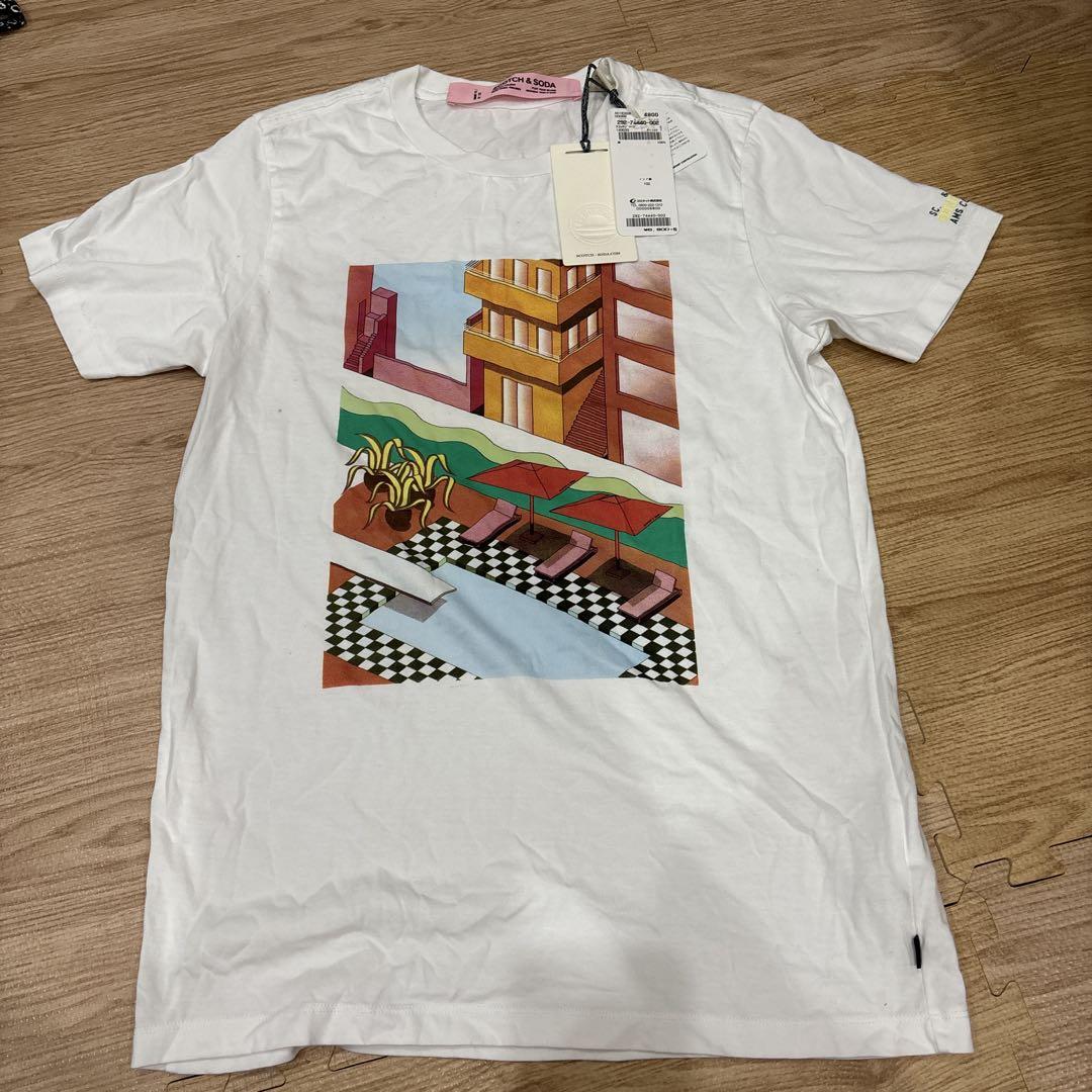 “Scotch & Soda” SSグラフィックプリントTシャツ White SCOTCH & SODA アートプリント Tシャツ Sサイズ ホワイト - メルカリ