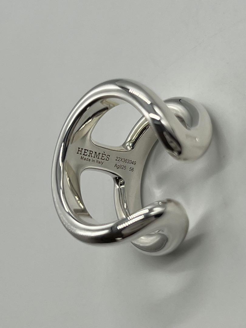 エルメス HERMES オスモズGM リング サイズ56 Ag925 - メルカリ