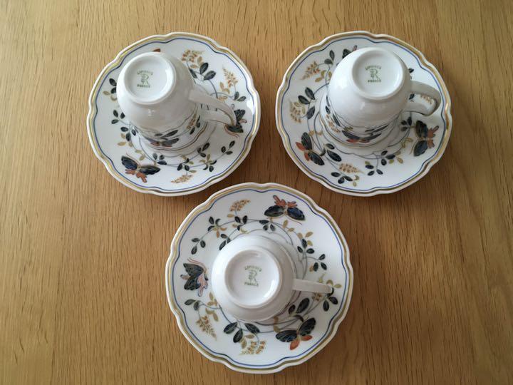 レイノー LIMOGES コーヒーカップ&ソーサー 7Ozwo-m75993762177 RAYNAUD リモージュ 大人気新品