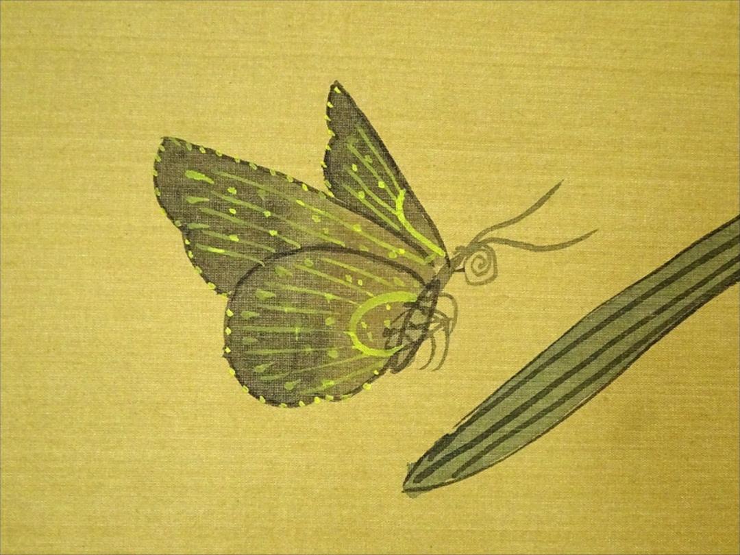 掛軸 紹国芬『花鳥図』中国画 絹本 肉筆 掛け軸 a10255の通販 by 吉猫堂's shop｜ラクマ