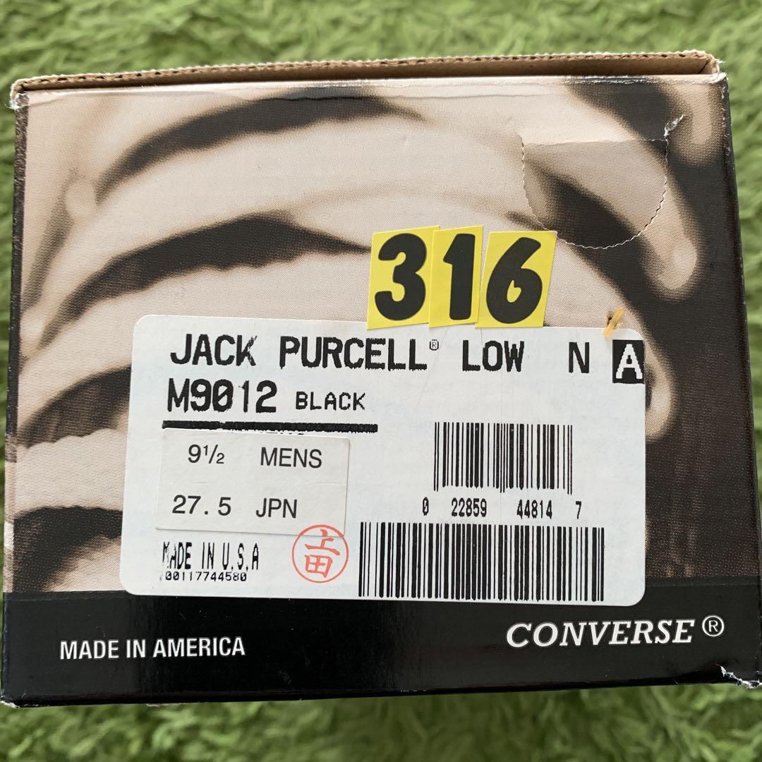 コンバース　ヴィンテージ　ジャックパーセル MADE IN USA BLACK