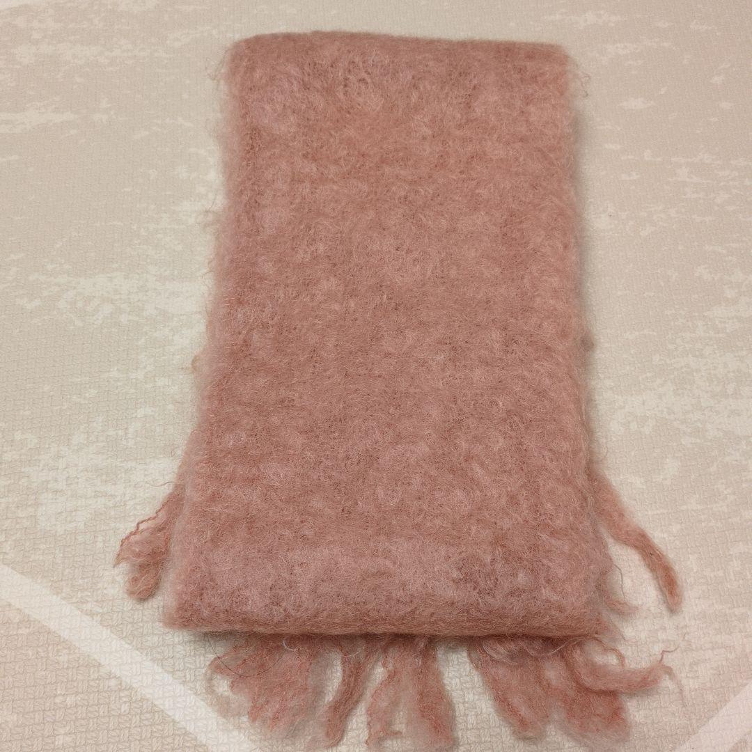 LOEWE マフラー　美品　ピンク