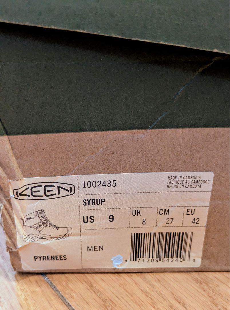 keen pyrenees 27cm 新品、未使用品　キーン　ピレニーズ