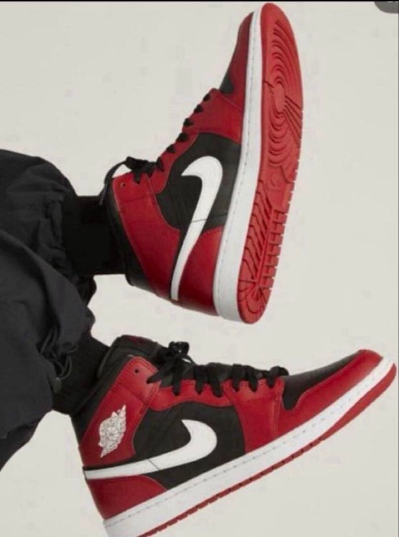 NIKE エア ジョーダン 1 MID シューズ　Black 29センチ