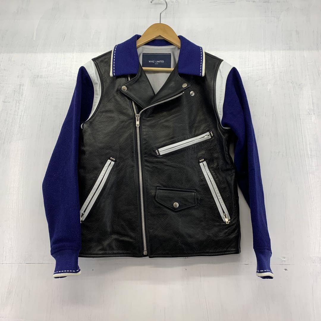 68▢WHIZ LIMITED ダブルライダースジャケット TS0108-3