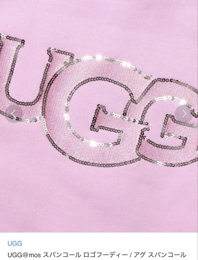 UGG スパンコール ロゴフーディー アグ パーカー