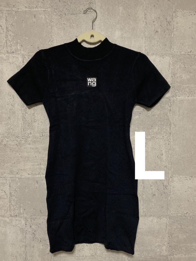 Alexander wang ニットワンピース　Lサイズ　黒