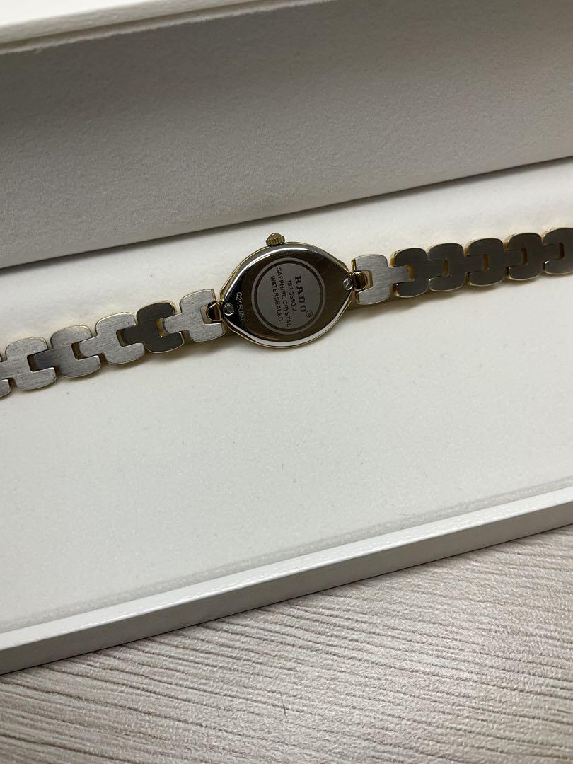 世界的に有名な さ*ょ様 RADO フローレンス ゴールド文字盤 クォーツ レディース 時計