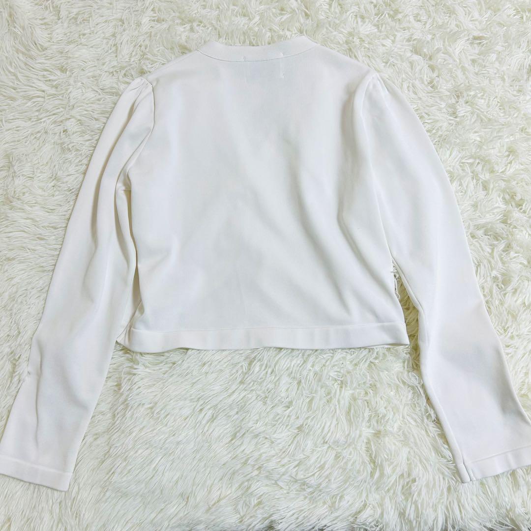 極美品】Chesty ギャザーショートニットカーディガン チェスティ