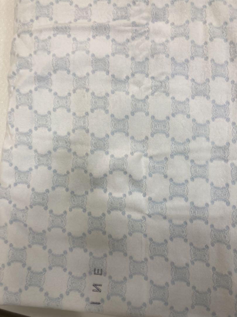 セリーヌ CELINE マカダム 綿毛布 140×200 西川産業