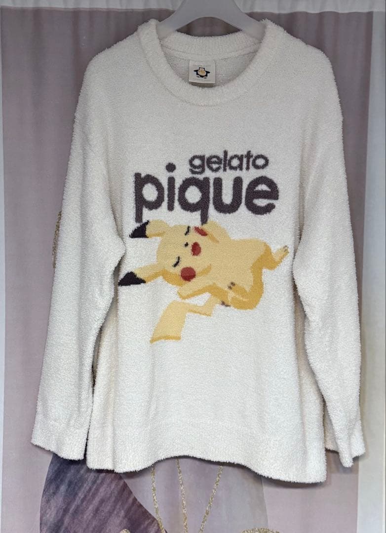 ジェラートピケ オム ポケモン スリープピカチュウ ルームウェア スウェットM GELATO PIQUE HOMME
