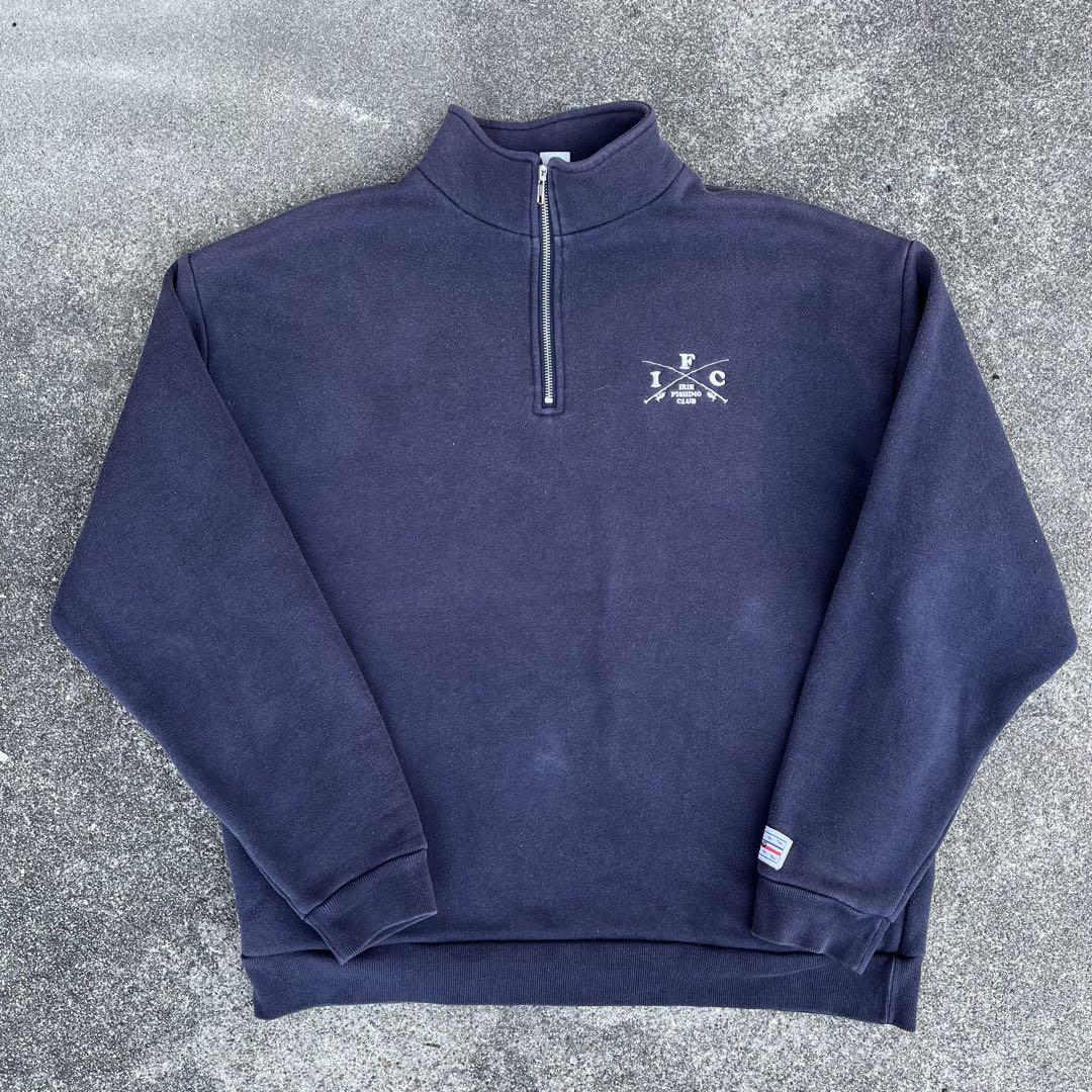 IFC IRIE FISHING CLUB スウェット ハーフジップ トレーナー