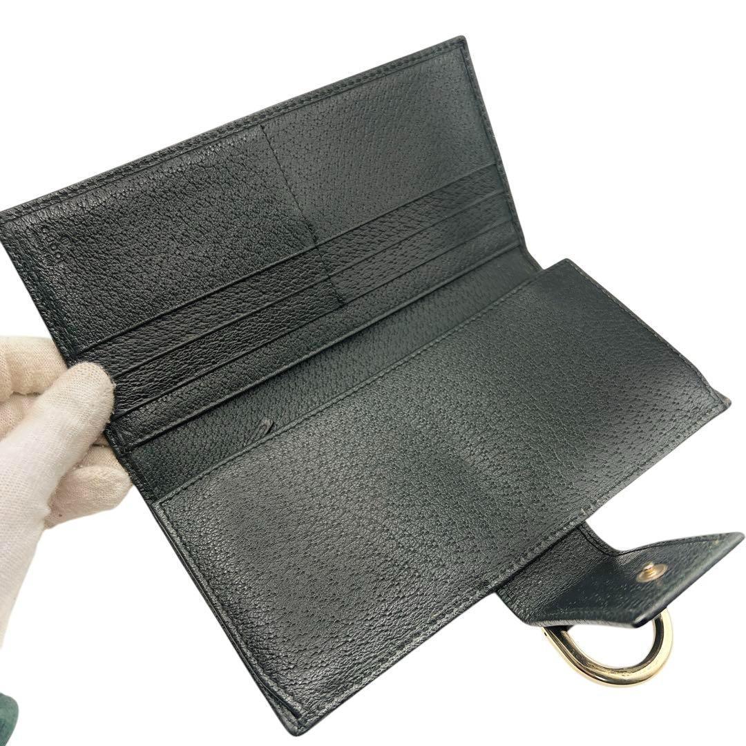 専用 GUCCI GGキャンバス レディース ブラック 長財布 6640