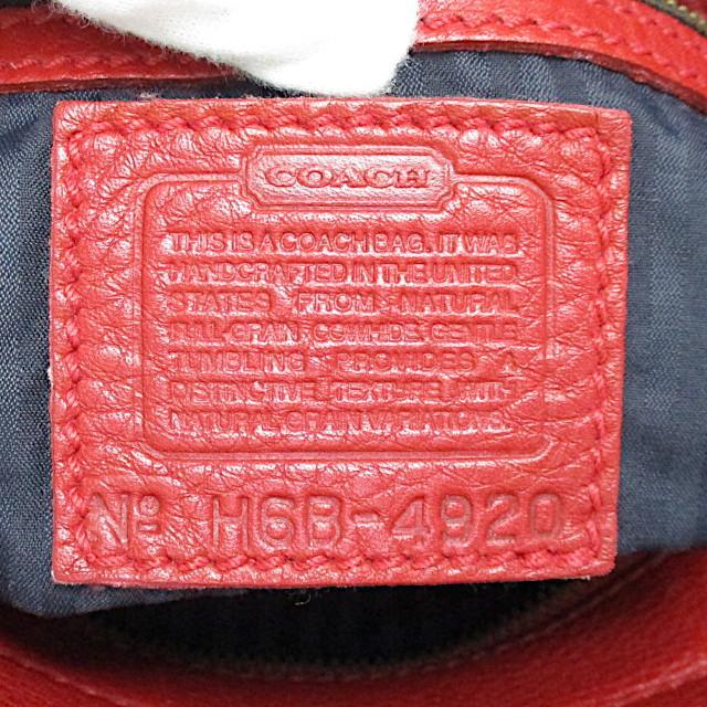 コーチ COACH ショルダーバッグ レッド 赤 オールドコーチ 男女兼用 美品