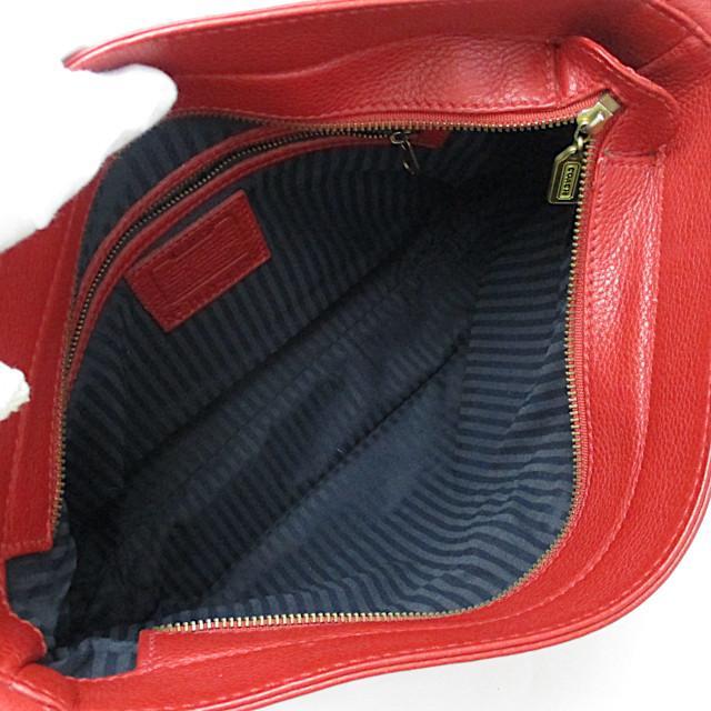コーチ COACH ショルダーバッグ レッド 赤 オールドコーチ 男女兼用 美品