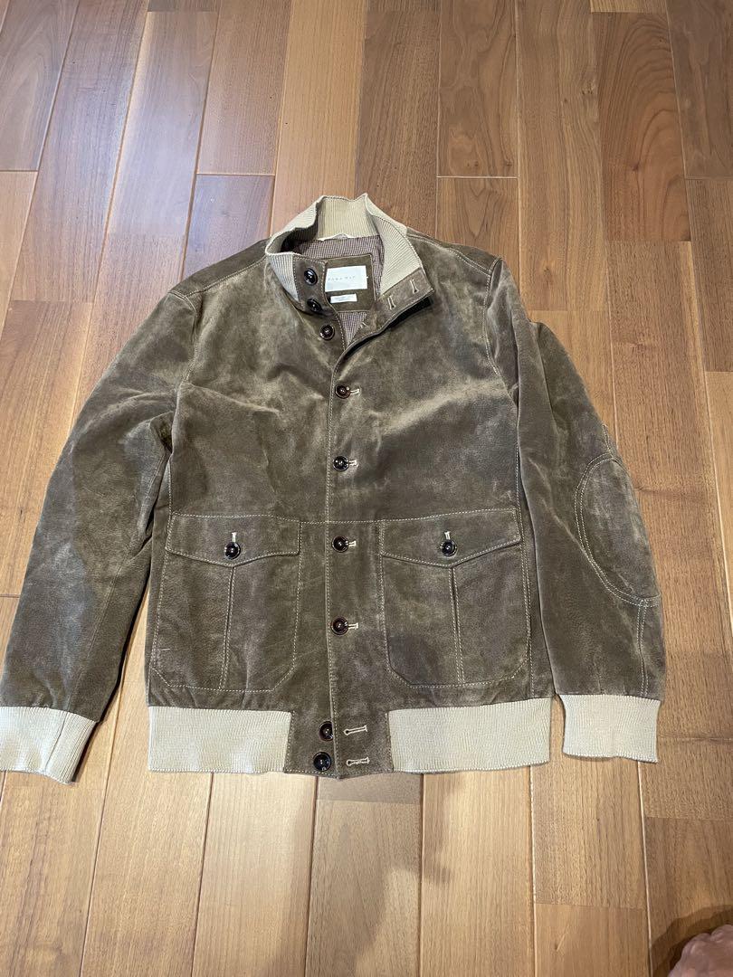 ZARA MAN ブラウン スエード風ジャケット L