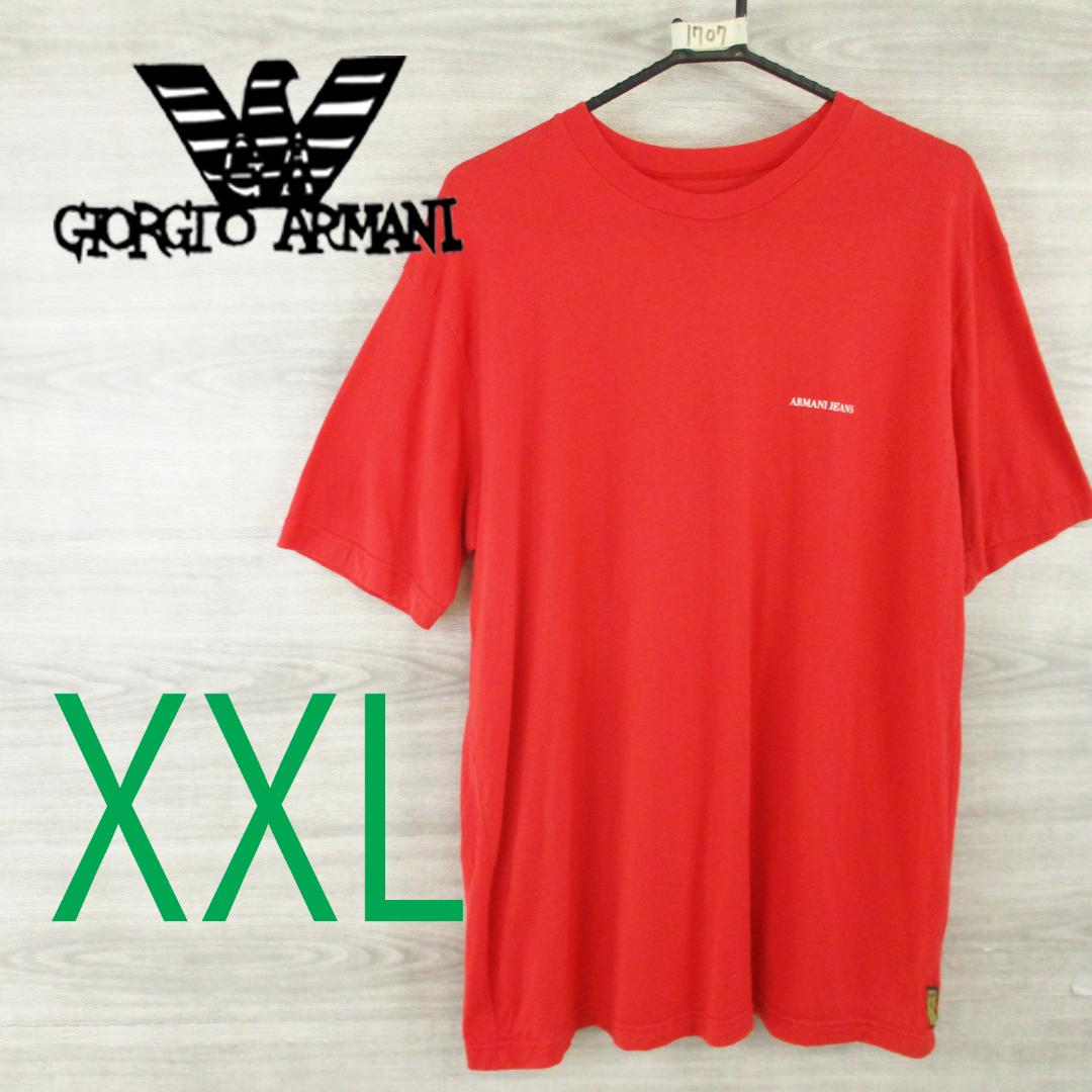 アルマーニジーンズ＜ビッグサイズ・ワンポイントロゴTシャツ＞●M1707y