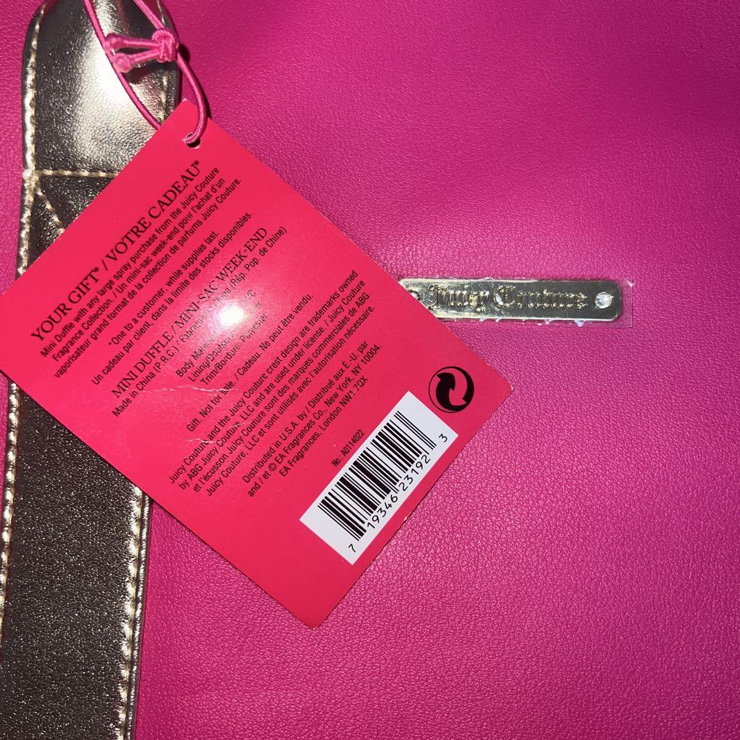 未使用 Juicy Couture ピンクハンドバッグ ショルダーバッグ パイル
