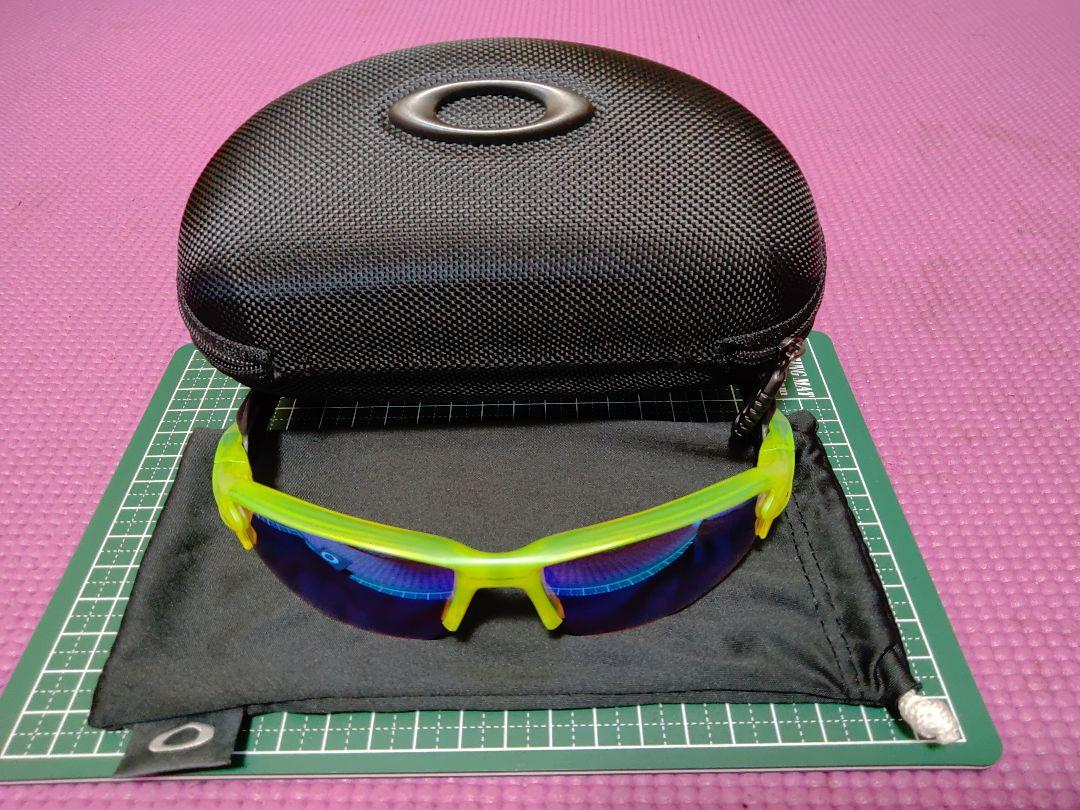 オークリー FLAK2.0 PRIZUM イエロー スケルトン 純正ケース