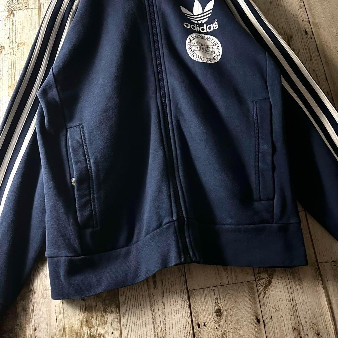 超人気新品 adidas トラックジャケット 背面デカロゴ トレフォイル ビッグ トップス
